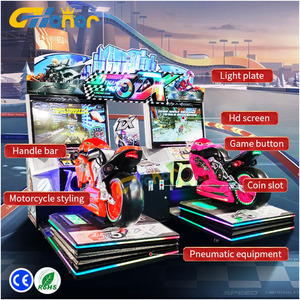 Machine de jeu de course de vélo d'arcade 5DXC machine de jeu de course de roue de voiture à pièces - Product Image 4