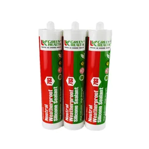 Green Health OEM Silicone Glue For Window Red Silicona Silicone Stone Glue Strong Adhesive Neutral Cure Silicone Sealant