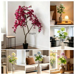 <span class=keywords><strong>Arbre</strong></span> artificiel de bougainvillier en pot, plante fleurie fuchsia, faux <span class=keywords><strong>arbre</strong></span> <span class=keywords><strong>avec</strong></span> pot en plastique, 160 cm, décoration de sol pour salon, couloir - Product Image 6
