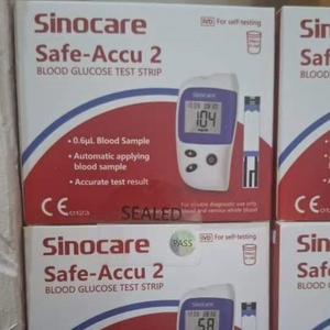 Bandelettes de test de glycémie Sinocare Safe-Accu 2, bandelettes de test de glucose sanguin, dispositif de test <span class=keywords><strong>pour</strong></span> diabétiques, bandelettes <span class=keywords><strong>pour</strong></span> glucomètre - Product Image 1