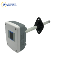 Capteur de vitesse de l'air à montage en conduit RS485 Modbus 4 - 20 mA à usage général