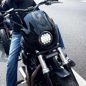 Светодиодная фара для мотоцикла Harley в стиле DS для установки мотоциклов Sportster и Softail, оснащенные фарой 5,75 дюйма