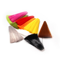 Leurre Streamer en Fibre de Queue de Cerf Artificielle Noué à la Main, Hameçon Jig en Plomb pour Pêche en Mer, Appât pour la Pêche en Haute Mer