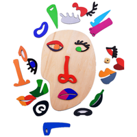 Juguetes Educativos de Madera para Niños 2022, Rompecabezas de Madera con Caras de Picasso, Juegos de Rompecabezas Montessori para Niños