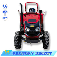 Tracteur agricole 4x4 de 80 CV, puissant, diesel, pour le labour, le travail du sol, le semis, la culture et le transport de matériaux