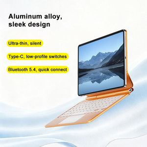 Funda Universal con Teclado Magnético y Trackpad para iPad Air <span class=keywords><strong>13</strong></span>" M4/M3/M2 y Pro 12.9" 2018-2022 - Cubierta Delgada de Aluminio - Product Image 3