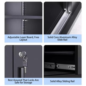 ตู้ลิ้นชัก 5 ชั้น ตู้เก็บเอกสารโลหะ ตู้ข้างเตียง - เหมาะสำหรับใช้ในครัวเรือนและ<span class=keywords><strong>โรงแรม</strong></span> - Product Image 4