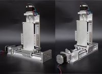 Plateforme de mouvement électrique à vis à billes à guidage portique 3 axes XYZ de haute précision 0,01 mm, module de table transversale CNC en acier