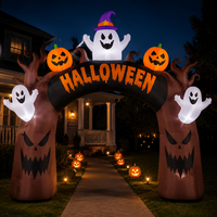 Arche gonflable de qualité commerciale en tissu Oxford robuste pour la décoration d'Halloween, l'affichage de festivals en plein air