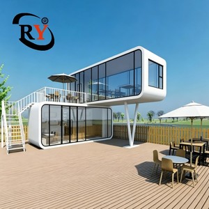 Cabane Apple à assemblage rapide, minimaliste et résistante aux intempéries, pour quai de yacht côtier, <span class=keywords><strong>manoir</strong></span> de vacances VIP haut de gamme - Product Image 3