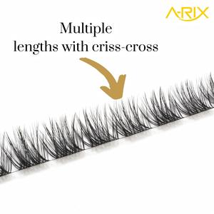 A-RIX DIY ชุดต่อขนตาแบบกึ่งสำเร็จรูป 3 ขั้นตอน ติดกาวเอง กันน้ำ ให้ลุคธรรมชาติ สีดำ/น้ำตาล ใช้ซ้ำได้ แพ็ค 40 คู่ - Product Image 5