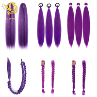 U-part Clip-in Postiche en fibre haute température Fluffy Natural Looking Long Straight One Piece Extension pour les femmes
