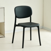 Chaises de salle à manger empilables modernes de luxe de haute qualité pour l'intérieur et l'extérieur, en plastique, pour la maison, le bureau et le bar à domicile