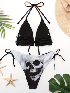 Nuevo <span class=keywords><strong>Bikini</strong></span> Estampado de Moda Europea y Americana al por Mayor de Fábrica, Traje de Baño que Realza las Curvas - Product Image 5