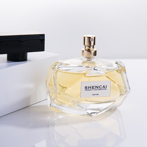 Nước Hoa Thời Trang Bán Buôn Rõ Ràng Độc Đáo Lăng Kính Hình Oem 100Ml Cho Phụ Nữ Nước Hoa Thủy Tinh Container Với Nắp - Product Image 5