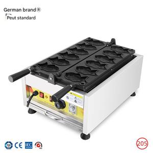 Máy làm bánh quế bằng gang, chất lượng thương mại, máy làm bánh quế điện, bền bỉ, sử dụng nặng bền. - Product Image 3