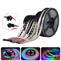 Bande de led en vrac ws2812b dream colour pixel led strip 3 ans de garantie rgb 30 60 144 w2812b ws2812 rgbic adressable led ws2812b