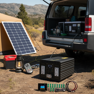 Inversor de Onda Sinusoidal Modificada VTEVOR de 5000W, 12V DC a 110V AC, con Pantalla LCD, Control Remoto y Tomas GFCI para Electrodomésticos - Product Image 2