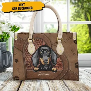 <span class=keywords><strong>Borse</strong></span> da donna in pelle di lusso da ufficio graziose <span class=keywords><strong>borse</strong></span> da donna stampate con Bulldog francese - Product Image 4