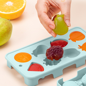 Molde de silicona de grado alimenticio con 8 cavidades personalizadas para servir helados con forma de frutas - Product Image 4