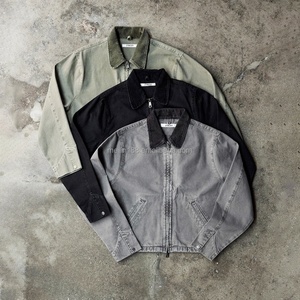 Custom Logo Design Streetwear Fashion Vintage Washed <b>Denim</b> <b>Jackets</b> Zipper Lapel Coat Oversized Heavyweight <b>Denim</b> <b>Jacket</b> <b>Men</b> - Product Image 1