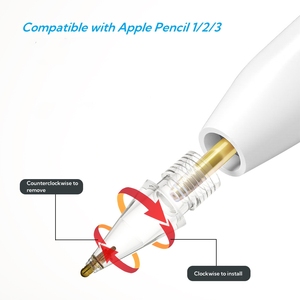 Vente en gros de pointes de stylet réactives durables de remplacement nouvellement redessinées compatibles avec <span class=keywords><strong>Apple</strong></span> <span class=keywords><strong>Pencil</strong></span> 1/<span class=keywords><strong>2</strong></span>/3 Gen - Product Image 3