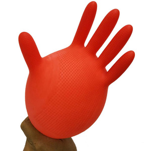 Gants en latex miniatures Cherish, rouge beige, imperméables, antidérapants, résistants à l'huile, pour femmes, pour la vaisselle, gants en caoutchouc pour la maison - Product Image 1