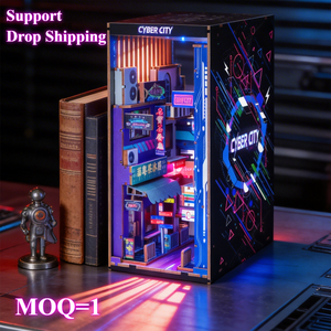 OCHOICE Compatible con Dropshipping, MOQ=1, Kit DIY Cyber Book Nook, Set Completo de Book Nook y Nook Book para Exhibición y Decoración Creativa - Product Image 1