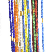 Fujin — perles de verre avec fermoir en coton, pour femme, perte de poids, plusieurs couleurs disponibles, vert, blanc, or