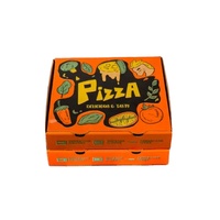 Étiquettes de produits populaires Boîte d'emballage de pizza en carton d'emballage alimentaire longue Boîte à pizza en papier kraft avec logo personnalisé recyclable