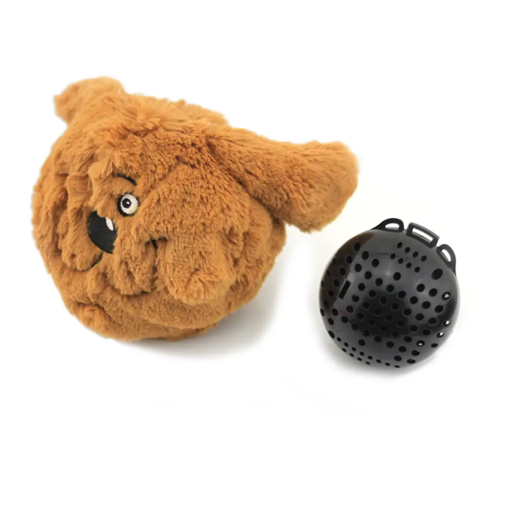 Hot Pet Dog Plush Toys Pelota eléctrica que rebota Una variedad de cabezas de animales Vibración vocal Pelota de juguete resistente a mordeduras