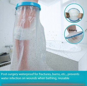 Pelindung Shower lutut lengan kaki remaja, tahan air, pelindung mandi, menjaga agar cor kering untuk cor kaki rusak, Shank - Product Image 5