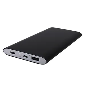 Tendência de venda nova bateria de liga de alumínio PD 18W 10000mAh Qc 3.0 fina de tamanho pequeno bateria Powerbank tamanho bom