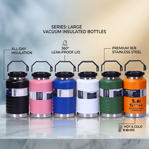 Bottiglie d'Acqua di Grande Capacità 50oz 67oz con Incisione Laser Personalizzata, Thermos in Acciaio Inox, Facili da Trasportare, Bottiglie per Campeggio - Product Image 2