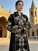 Abaya de fête pour femme 2026, Kaftan Jalabiya élégant, Robe longue musulmane de Dubaï, Caftan marocain, Robe longue Abayas pour le Ramadan