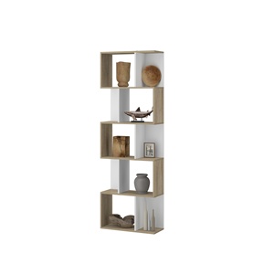 <strong>Industrial</strong> <strong>Style</strong> Bookcase 5-Tier Bookshelf Display Shelf and Room Divider Freestanding Decorative Storage <strong>Shelving</strong> - Product Image 5