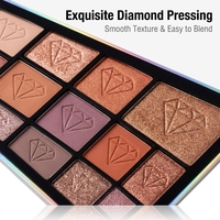 Palette d'ombres à paupières à marque privée, extrait de bleuet, fabricant OEM, formule sur mesure ODM, usine de beauté professionnelle