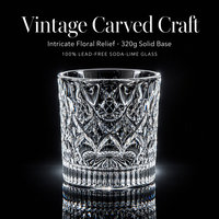 Verre à whisky vintage de 265 ml avec motif diamant en relief, verre à base lourde de style old fashioned pour bourbon et cocktails, logo personnalisé acceptable