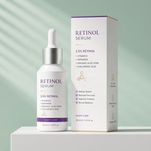 Suero <span class=keywords><strong>de</strong></span> Retinol <span class=keywords><strong>de</strong></span> Marca Privada OEM con Vitamina E, Ceramida y Aloe Vera, Suero Facial Nocturno con Gotero para una Textura Suave - Product Image 1