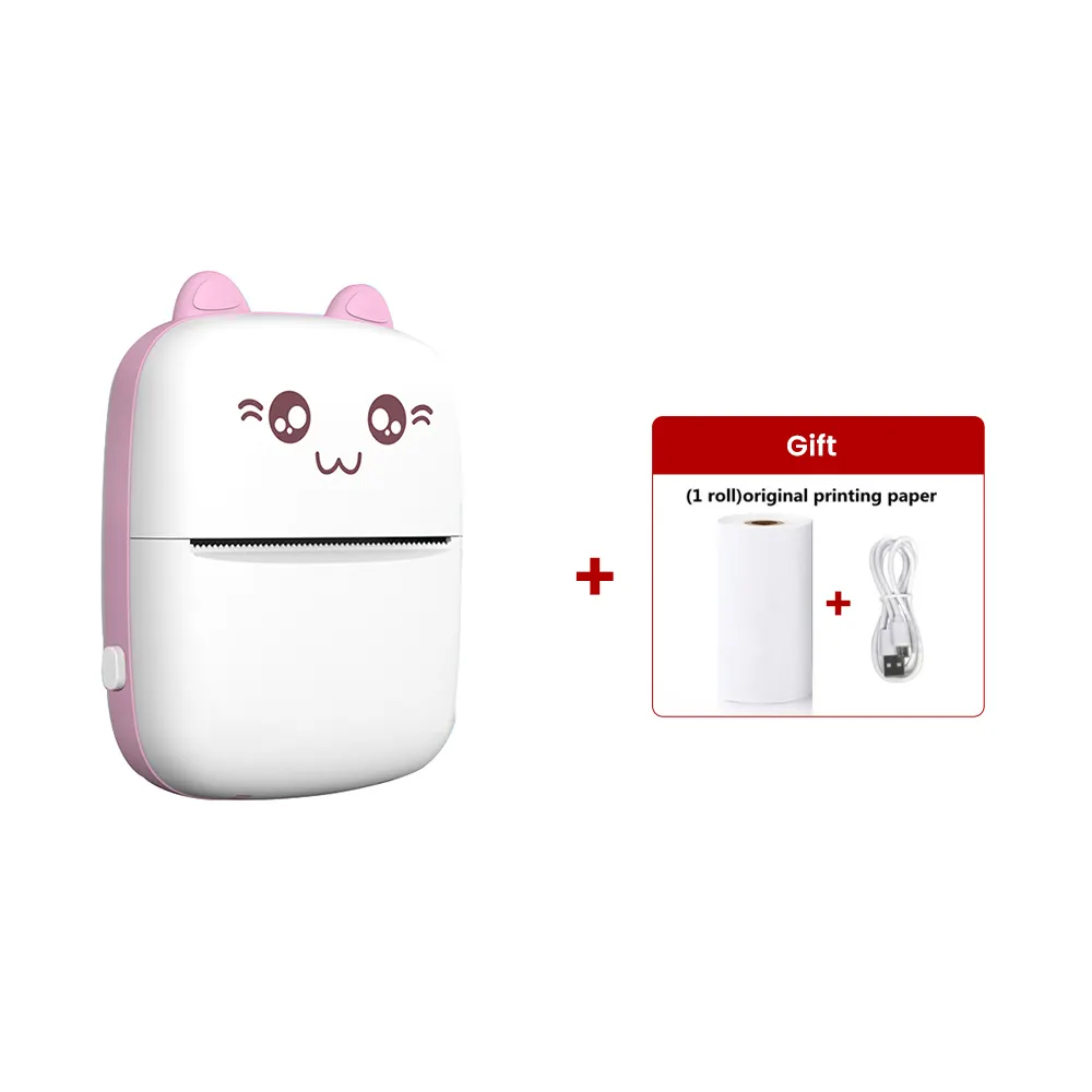 Mini xách tay in ấn giấy màu Pocket di động máy in dán bluetooth kết nối nhãn Máy in nhiệt