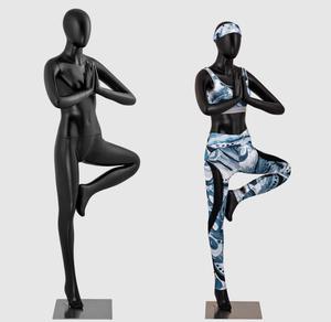 Maniquí deportivo masculino y femenino Maniquí de gimnasia de <span class=keywords><strong>cuerpo</strong></span> completo en estilo de soporte negro Hecho de plástico - Product Image 3