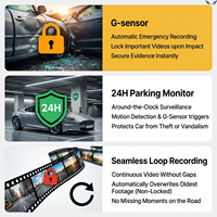 Cámara para Coche VIEVGUARB K1 con Doble Lente, ADAS, Visión Nocturna, Sensor G, Monitor de Estacionamiento, Grabación en Bucle, Control por Aplicación, 4K 1080P, WiFi, GPS