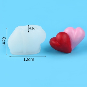 DIY 3D Heart-shaped Flower Aromatherapy Candle <b>Silicone</b> Mold - Product Image 6