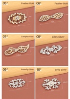 Accessoires de mode polyvalents pour robe de soirée cheongsam, manteau en fourrure et Hanfu, avec motif floral en métal serti de diamants, bouton en forme d'arc et détails de couture