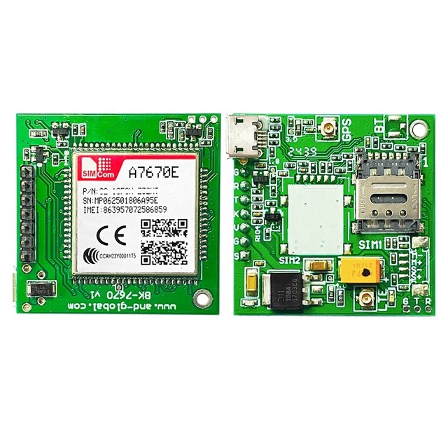 A7670E LTE Cat 1 Nano Sim Breakout Kit GSM GPRS LBS for Communication & Networking