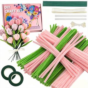 TOYSRUNNER Fuzzy <b>Wire</b> Wholesale Thick Artificial Flowers Pipe Cleaners <b>Craft</b> Fantasy Sci-Fi Theme 12+y for Fuzzy <b>Wires</b> Flowers - Product Image 1