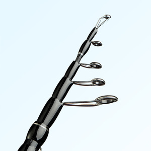 Canne à pêche télescopique Demon Hunter pour micro-pêche à la bouche de cheval, en carbone, avec poignée en bois souple, 0,6 kg, portable, pour la pêche en eau vive à la ligne blanche (Luya) - Product Image 3