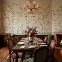 Papier peint Chinoiserie, oiseaux, arbres, fleurs pastel, branches, papillons, papier peint pour salon de style français, villa, hôtel, décoration