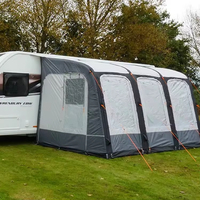 Gonflable RV Auvent Chambre Respirant Étanche Toit Camper Van Tente pour Famille Camping Caravane Auvent Tente