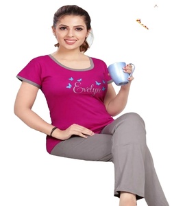 2021 Offre Spéciale Nouveau Pyjama Satin Housewear De nuit Ensemble costume ensemble En Deux Pièces De Pyjama Pour femmes - Product Image 2